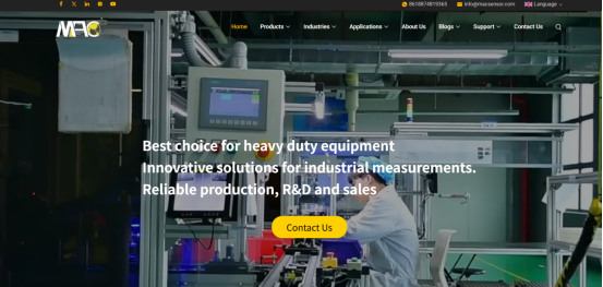 MACSENSOR Company Overview Banner